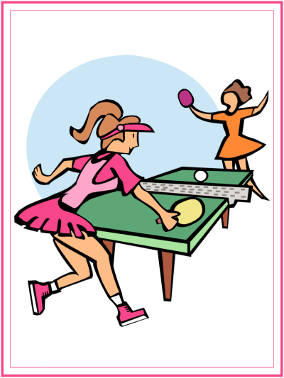 table tennis coloring page