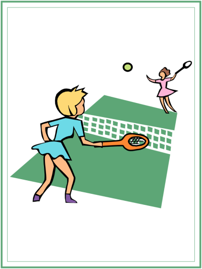 tennis coloring page