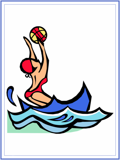 water polo coloring page