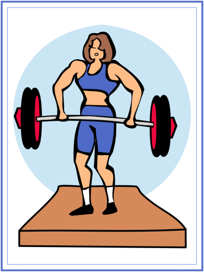 weightlifting coloring page