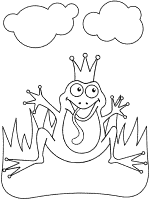 frog prince coloring pages