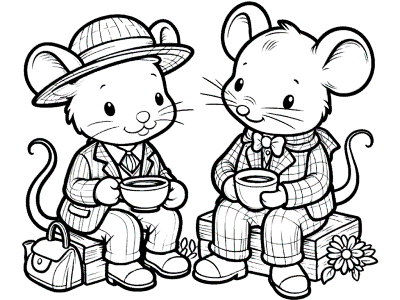 town mouse country mouse coloring pages