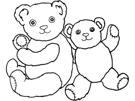 Teddy Bear Coloring Pages 1