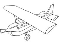 Air Transportation Coloring Pages - Worksheets (Aviation)