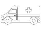 Ambulance Coloring Page