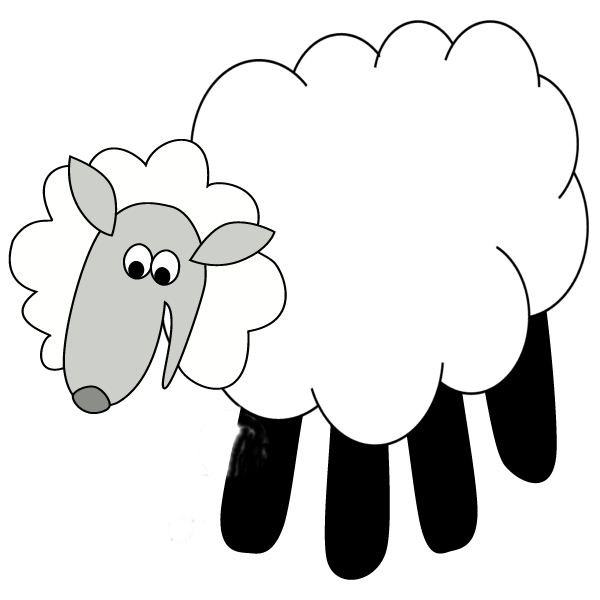 Handprint Lamb or Sheep Craft Preschool Printable Activity