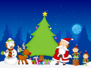 santa claus and friends online jigsaw puzzle