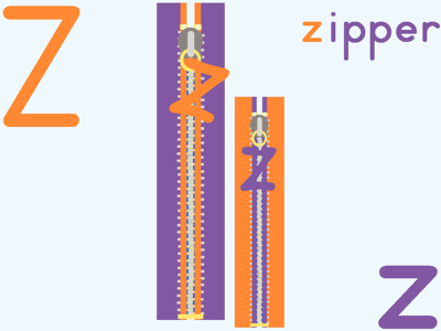 Alphabet Letter Z Zipper Preschool Lesson Plan Printable Activities, Worksheets and Crafts