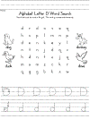 ltter d wordsearch and heandwriting