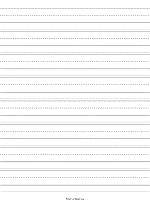 Printable Writing Paper For Handwriting For Preschool To Early Elementary