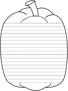 printable writing paper pumpkin shape