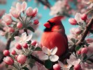 cardinal in spring or sumer online puzzle